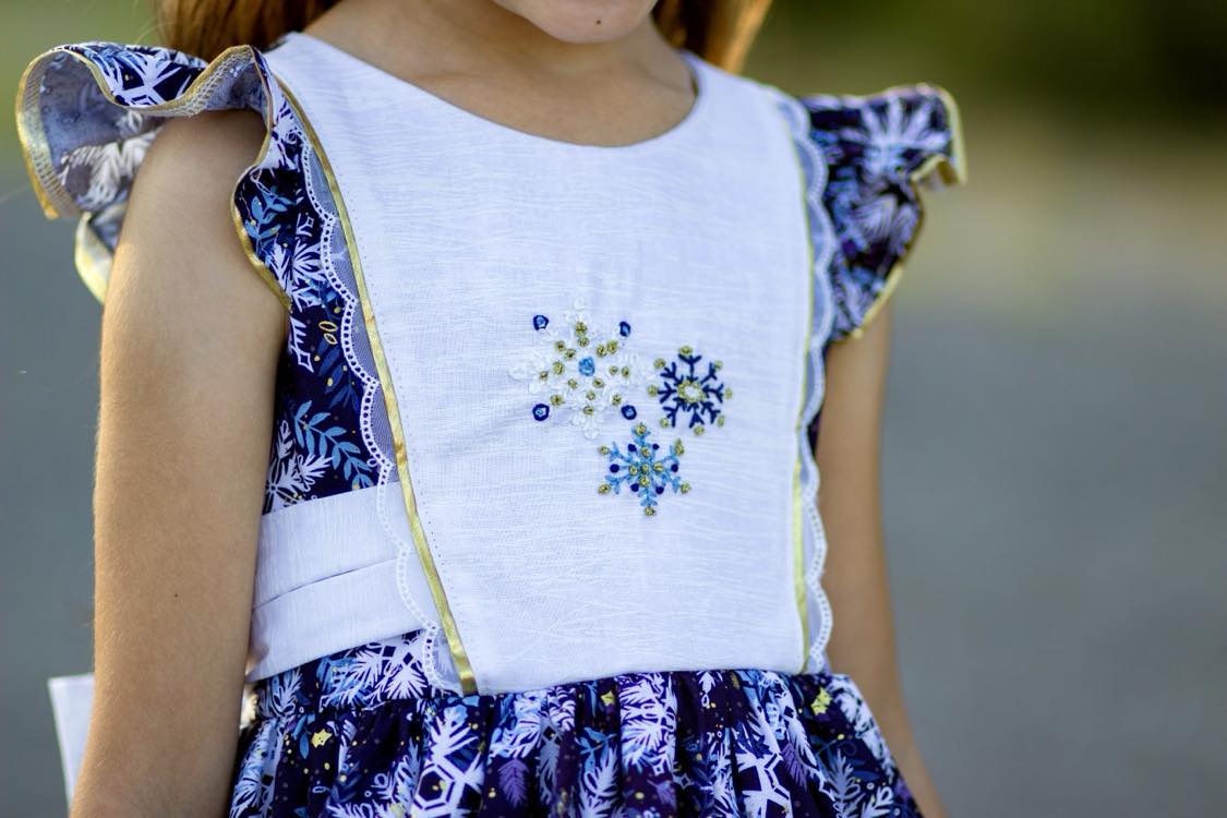 Blue Winter Snowflake - RTS Size 5