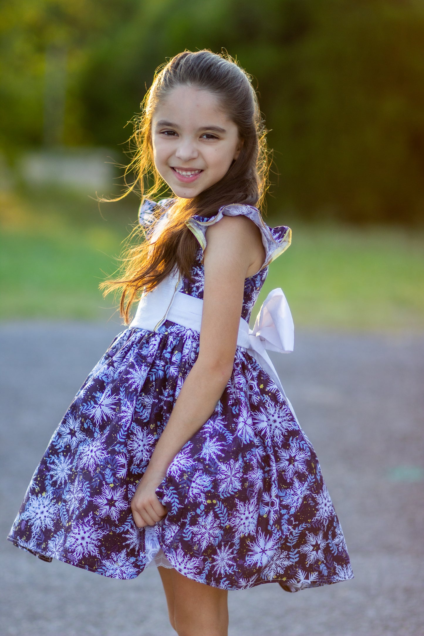 Blue Winter Snowflake - RTS Size 5